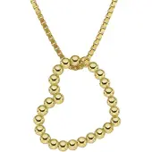 Trendor 41186 Damen-Kette Swinging Heart Gold auf Silber 925