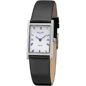 Regent Damen Uhr Lederarmband Leder Armbanduhr Analog schwarz URF1300