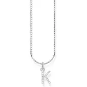 Thomas Sabo KE2250-051-14-L45V Damen-Collier mit Buchstaben-Anhänger K Silber