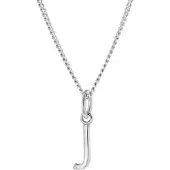 Trendor 15210-J Damen-Kette mit Buchstabe J Anhänger Silber 925