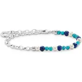 Thomas Sabo A2100-056-7 Charm-Armband Perlen und Blaue Beads