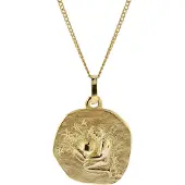Trendor 41920-02 Halskette mit Sternzeichen Wassermann Gold 333/8K Ø 16 mm
