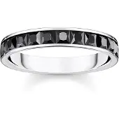 Thomas Sabo TR2358-643-11 Damen-Bandring Schwarze Steine