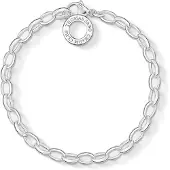 Thomas Sabo Charm-Armband "Classic Klein" Gr. 19,5, silber (silberfarben), Armbänder, Damen, 19,5, Silber 925 (recycelt), Charm-Armband