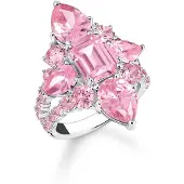 Thomas Sabo TR2441-051-9 Damen Cocktailring Pink Silber