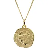 Trendor 41920-03 Halskette mit Sternzeichen Fische Gold 333/8K Ø 16 mm