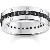 Thomas Sabo TR2361-643-11 Silber-Ring mit Schwarzen Steinen