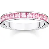 Thomas Sabo TR2358-051-9 Bandring für Damen Pinkfarbene Steine