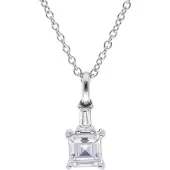 Trendor 15166 Damen Halskette 925 Silber rhodiniert Zirkonia-Collier