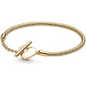 Pandora 569285C00 Damen-Armband Herz T-Bar Goldfarben