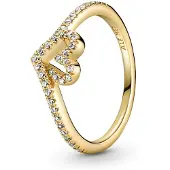 Pandora 169302C01 Damenring Herz Funkelnder Wunsch Goldfarben