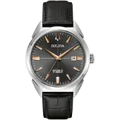 Bulova 96B422 Herrenuhr Automatik Sutton Schwarz/Roségoldfarben