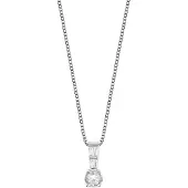 Trendor 35910 Silber Halskette mit Zirkonia-Anhänger