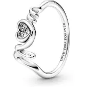 Pandora 191149C01 Damen-Ring Mom Pavé Herz Silber