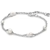 Pandora 593172C01 Damen-Armband Silber mit Süßwasser-Zuchtperlen