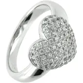 Trendor 66240 Damenring 925 Silber Herz-Ring