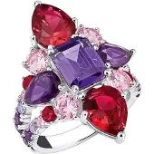 Thomas Sabo TR2441-477-7 Damenring Beerenfarbig