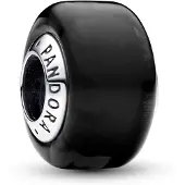 Pandora 793117C00 Charm Silber Muranoglas Schwarz Mini