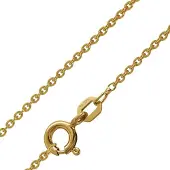 Trendor 75388 Ankerkette Gold auf Silber 925 Rundanker Ø 1,5 mm
