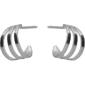 Victoria Cruz A4777-HT Damen-Ohrringe Milan Triple Creolen Silber