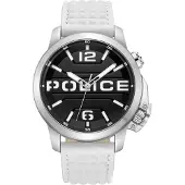 Police Armbanduhr weiß Leder Automated Herren Analog- UPOD0021704