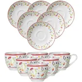 Ritzenhoff & Breker SHANTI Espressotasse mit Untertasse 80 ml 6er Set