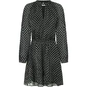 Pepe Jeans für Damen. PL953605 Salina Kleid schwarz (S), Lässig, Polyester, Langarm