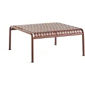 HAY Gartentisch Palissade Low Table Iron Red Pulverbeschichteter Stahl (81,5 x 86 x 38 cm)