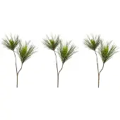 Creativ Green Winterliche Kunstpflanze "Weihnachtsdeko" Zweig benadelt, 3er-Set
