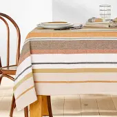 La redoute interieurs Gestreifte Tischdecke Antika, Garngefärbte Bio-baumwolle 150 x 150 cm