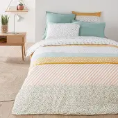 La redoute interieurs Duvetbezug Happy Stripes, Baumwolle