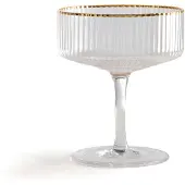 La redoute interieurs 4er-set Champagnergläser Lurik