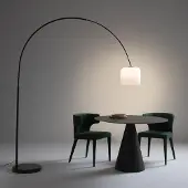 AM.PM Bogenlampe Elita, Opalglas Und Marmor