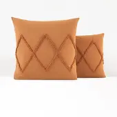 La redoute interieurs Kissenbezug Assa Aus Baumwolle, Karamell 63 x 63 cm