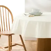 La redoute interieurs Runde Tischdecke Scénario, Weiche Baumwolle Mit Beschichtung