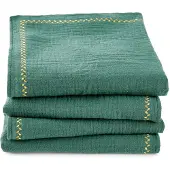 La redoute interieurs 4er-pack Servietten Kumla, Bestickt