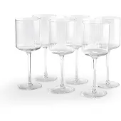 La redoute interieurs 6er-set Weingläser Stria, Rillenglas