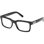 GCDS Unisex GD5027 001 Rahmen von BRILLEN Acetat Schwarz Quadratisch Normal