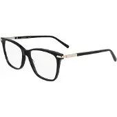 Ferragamo Damen SF3013 001 Rahmen von BRILLEN Acetat Schwarz Quadratisch Normal