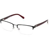 GUESS Herren GU50191 002 Rahmen von BRILLEN Metall Schwarz Quadratisch Normal