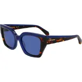 Salvatore Ferragamo Ferragamo SF2035S Opaline blue/dark tortoise 52/19/145 Damen Sonnenbrillen