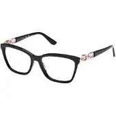 GUESS Damen GU50181 001 Rahmen von BRILLEN Acetat Schwarz Quadratisch Normal