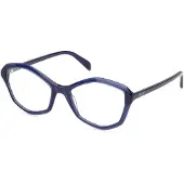 Emilio Pucci Damen EP5238 090 Rahmen von BRILLEN Acetat Blau Geometrisch Normal