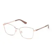 GUESS Damen GU50170 028 Rahmen von BRILLEN Metall Gold Quadratisch Normal