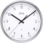FILIUS zeitdesign 0301-19 Funk-Wanduhr 30 cm Silberfarben