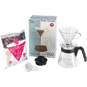 Hario V60-02 Pour Over Kit Kunststoff klar