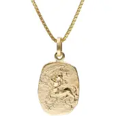 Trendor 15382-12 Schütze Sternzeichen Gold 333 mit vergoldeter Silberkette