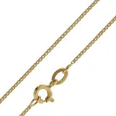 Trendor 08429 Halskette für Anhänger Goldplattiert Venezianer 0,9 mm