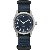Hamilton Watche H69401940 Armbanduhr in Unisexgröße Khaki Field Quarz Blau 38 mm