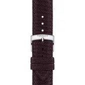 Tissot T852048181 Uhrenarmband 21 mm Textil Dunkelbraun